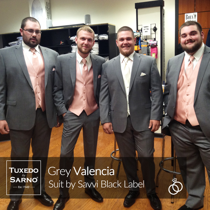 Grey Valencia Suit Wedding Party Stroudsburg Tuxedo Junction Men s Suits Tuxedos Formalwear Menswear and Accessories
