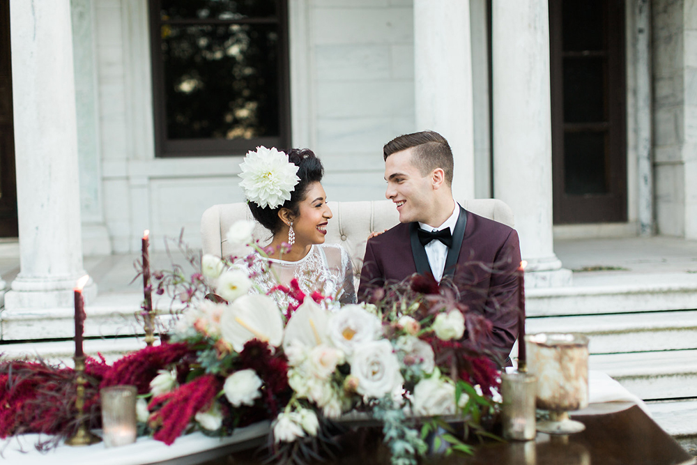 Gothic Glam Fall Wedding Ideas Photo By Gaudium Photography Http