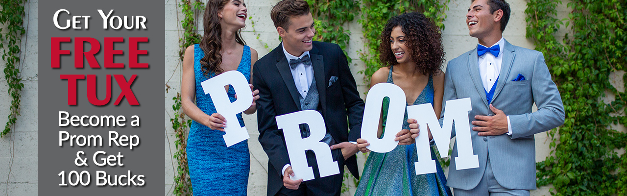 Earn $ and a free tux - Be a prom rep and promote your prom